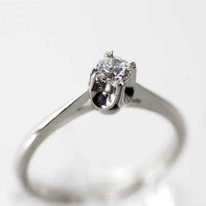 Solitaire Diamond Engagement Ring