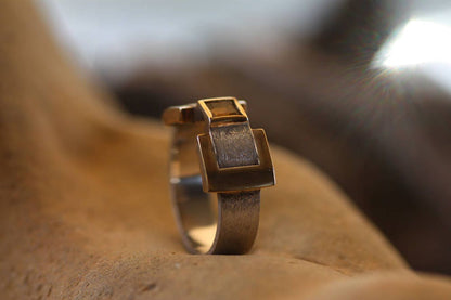 Citrine ring for men