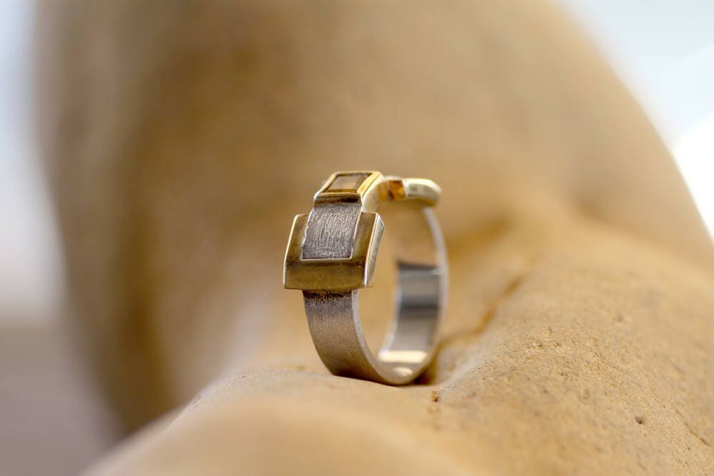 Citrine ring for men