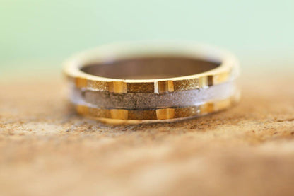 Two tone Wedding band