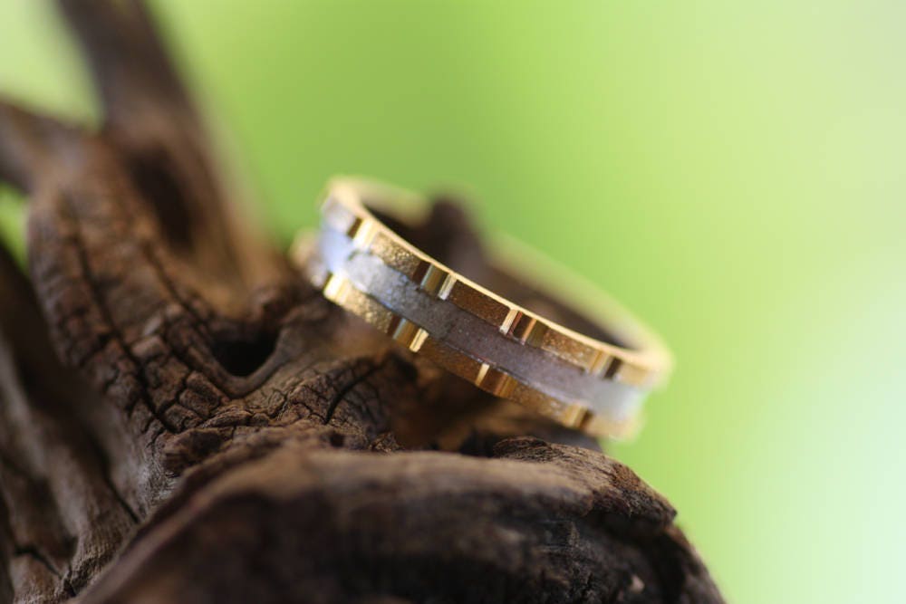 Two tone Wedding band