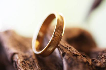 Personalized Wedding gold ring for men