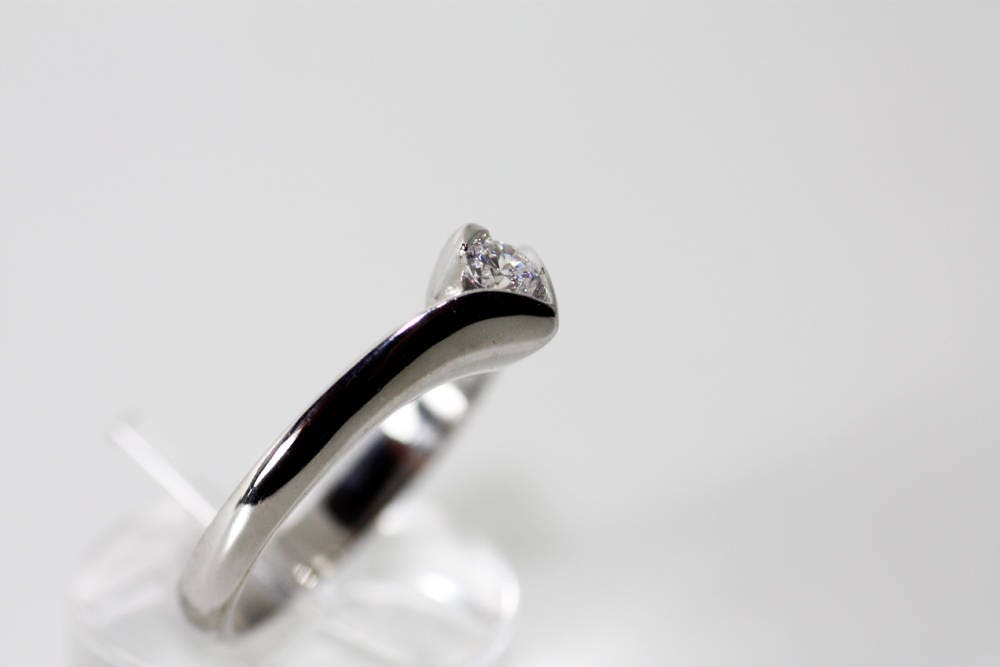 Brilliant cut engagement ring, Diamond White gold ring