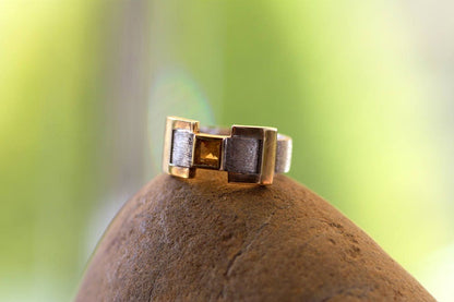 Citrine ring for men