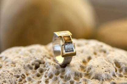 Citrine ring for men