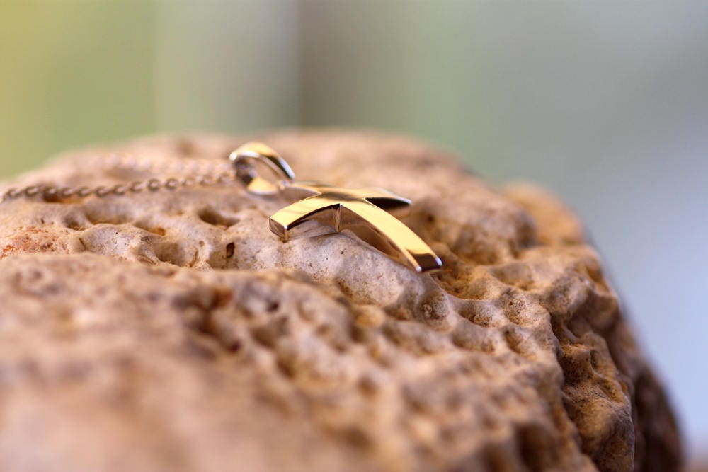 Baptism 14K Solid Gold Cross