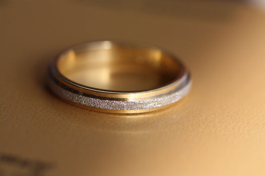 Hammered Gold Wedding band