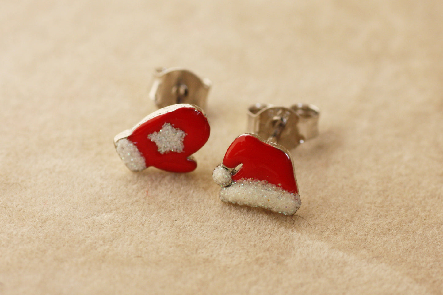 Christmas Tiny Mismatched Earrings for kids