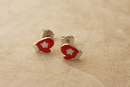 Christmas Tiny Mismatched Earrings for kids