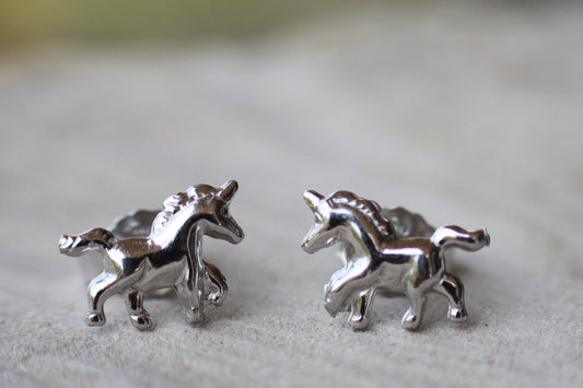 Unicorn kids tiny earrings