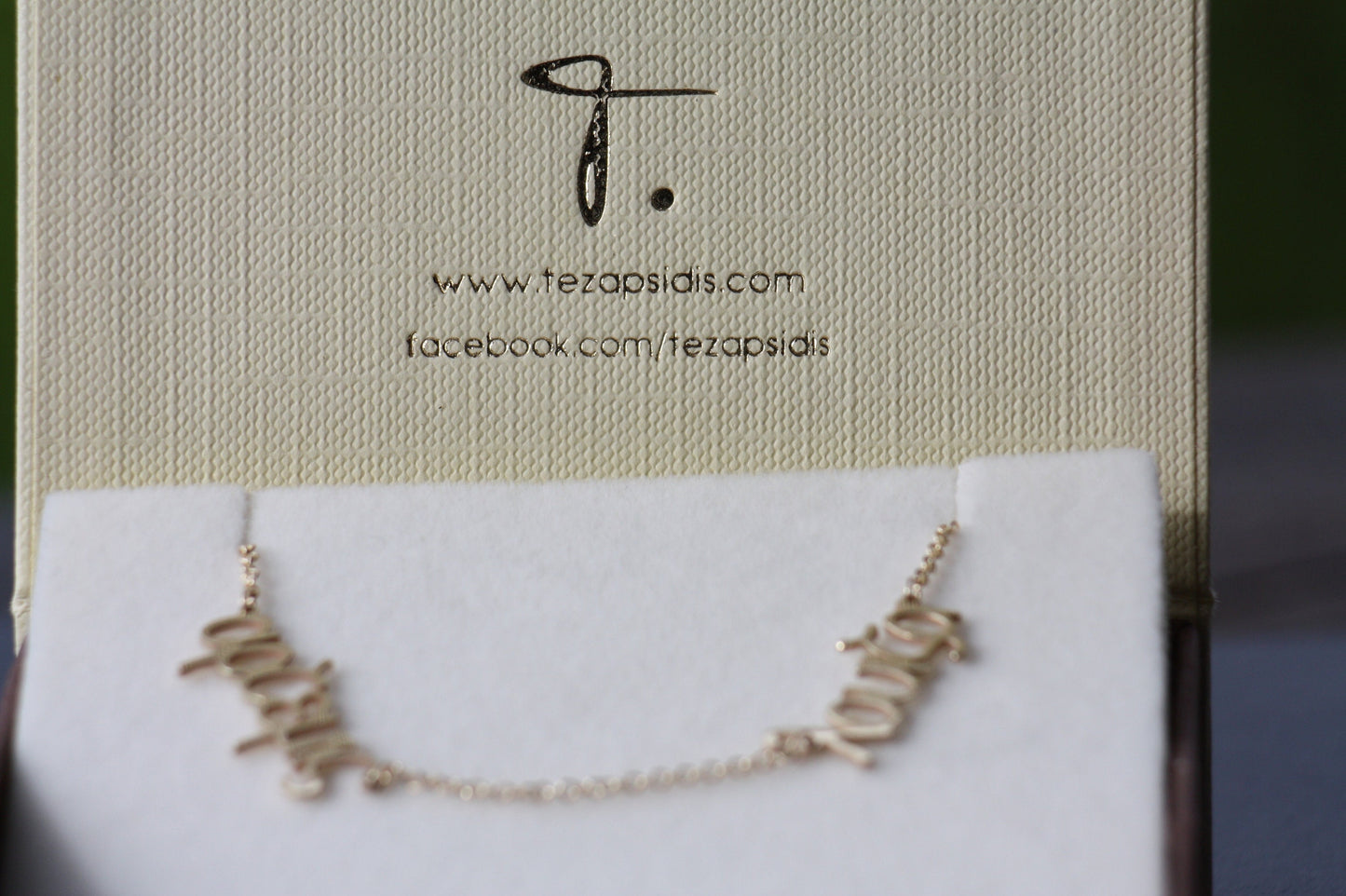 Personalized Name gold necklace