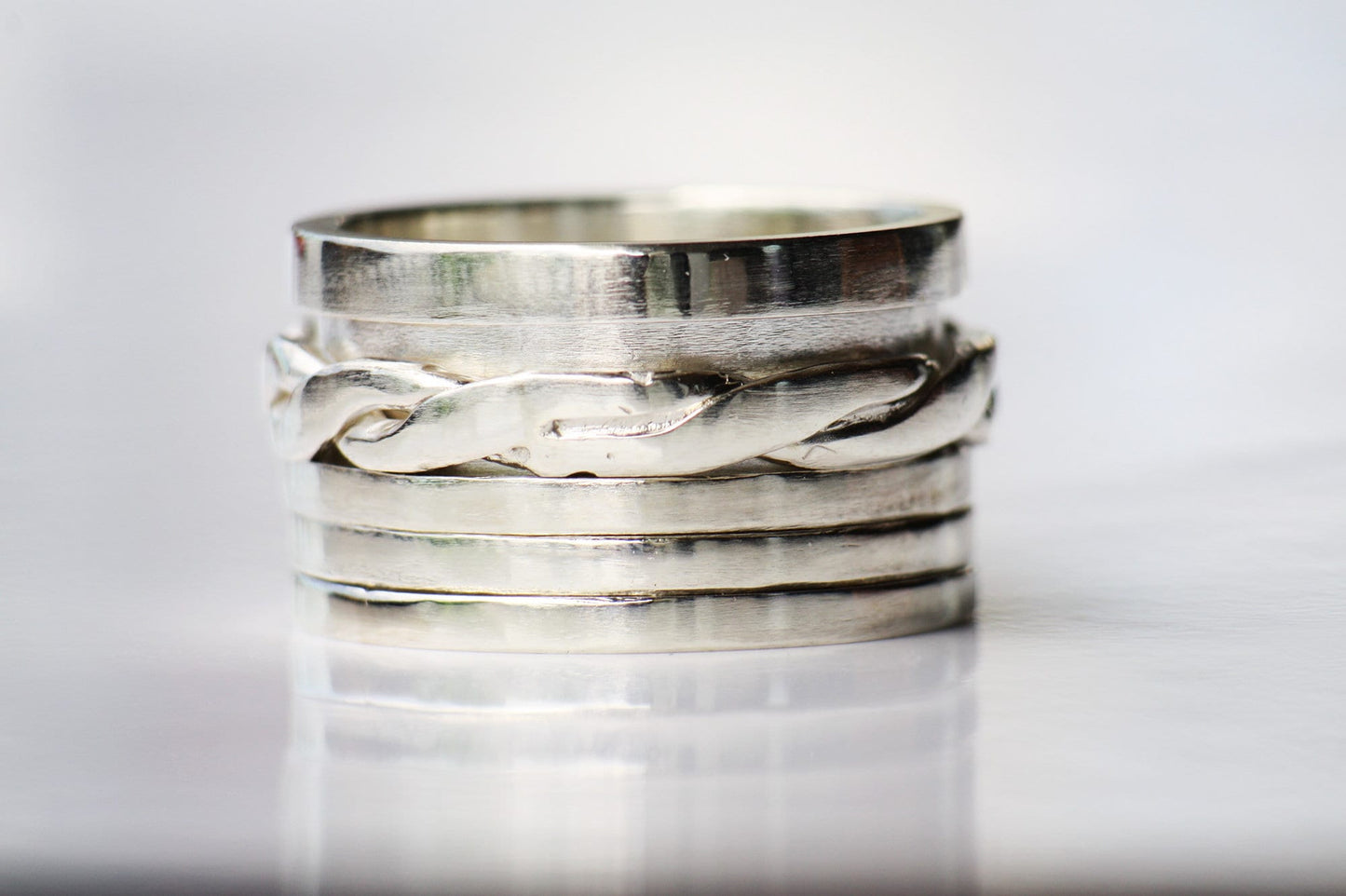 Custom Engraved Spinner Ring