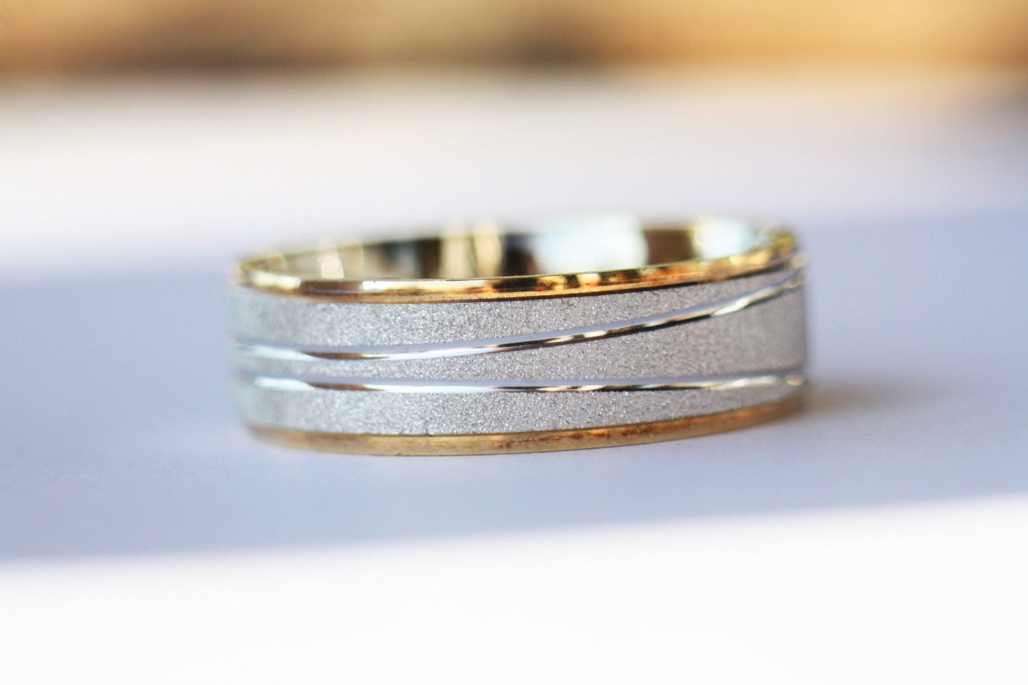 Gold 14K wedding ring with Diamonds ring