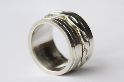 Custom Engraved Spinner Ring