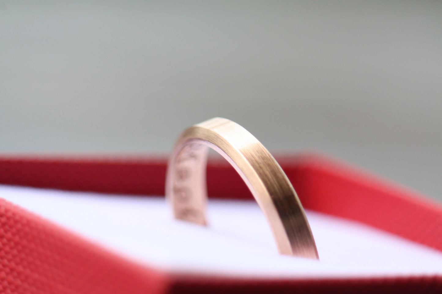 Rose gold 14K plain ring, Classy Matching Wedding rings for couples