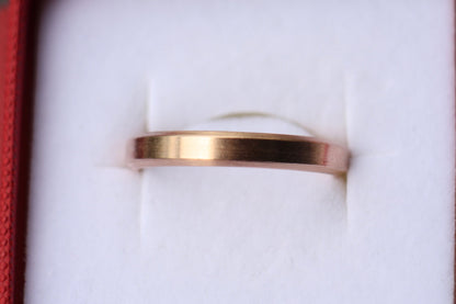 Rose gold 14K plain ring, Classy Matching Wedding rings for couples