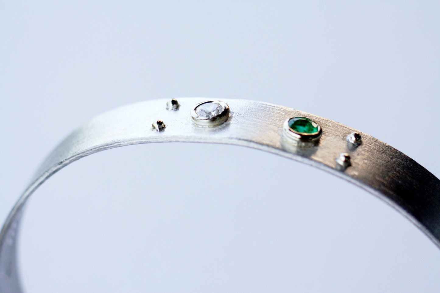 Personalized Engraved Tourmaline cuff