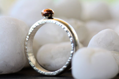 Cognac diamond Engagement ring
