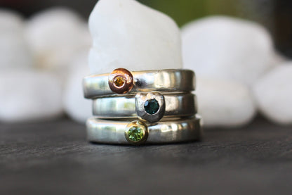 Minimal Stacking Rings with Tourmalines