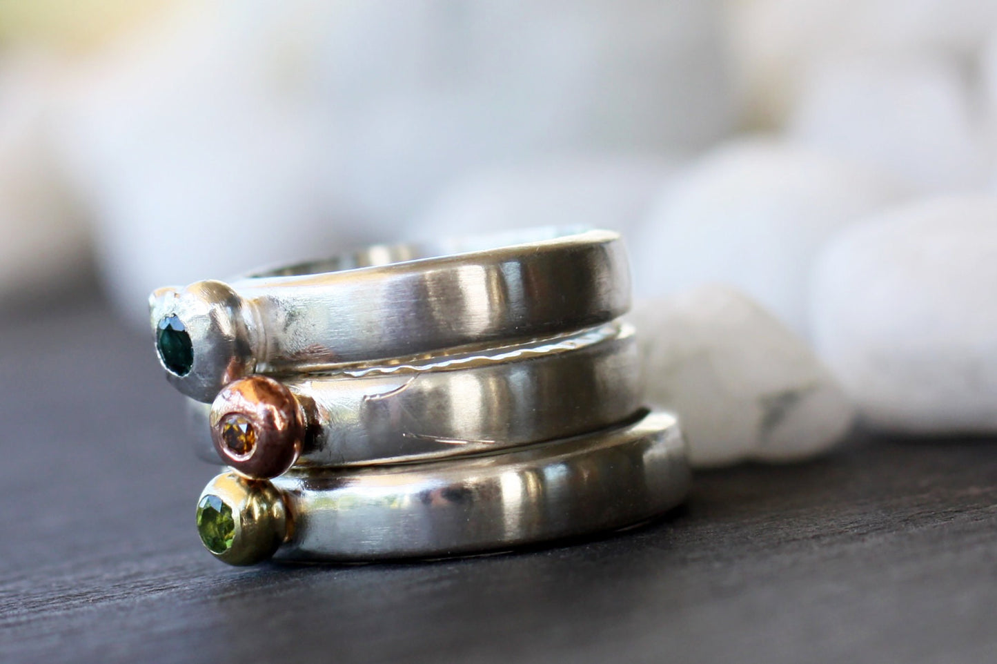 Minimal Stacking Rings with Tourmalines