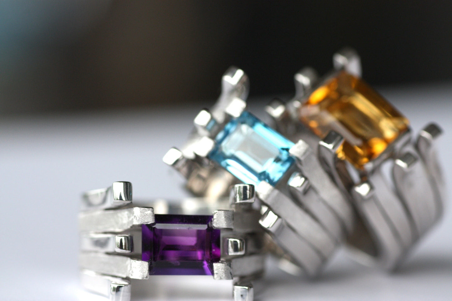 Amethyst cocktail ring