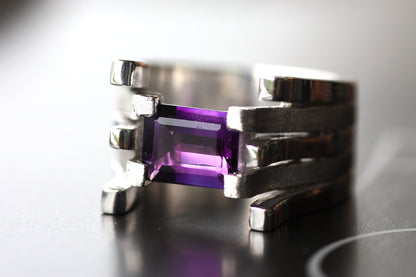 Amethyst cocktail ring