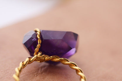 Amethyst Gold 18K Ring