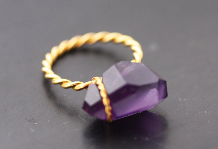 Amethyst Gold 18K Ring