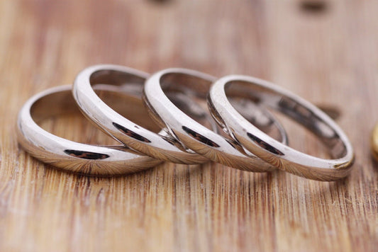 Classic Soft dome Rose gold Wedding ring
